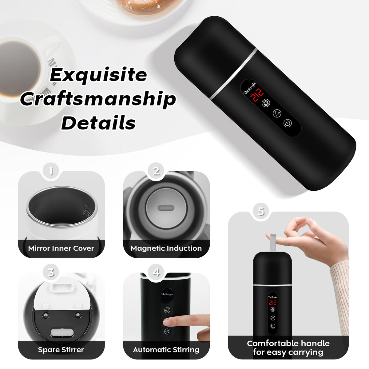 Electric Travel Kettle (Black)