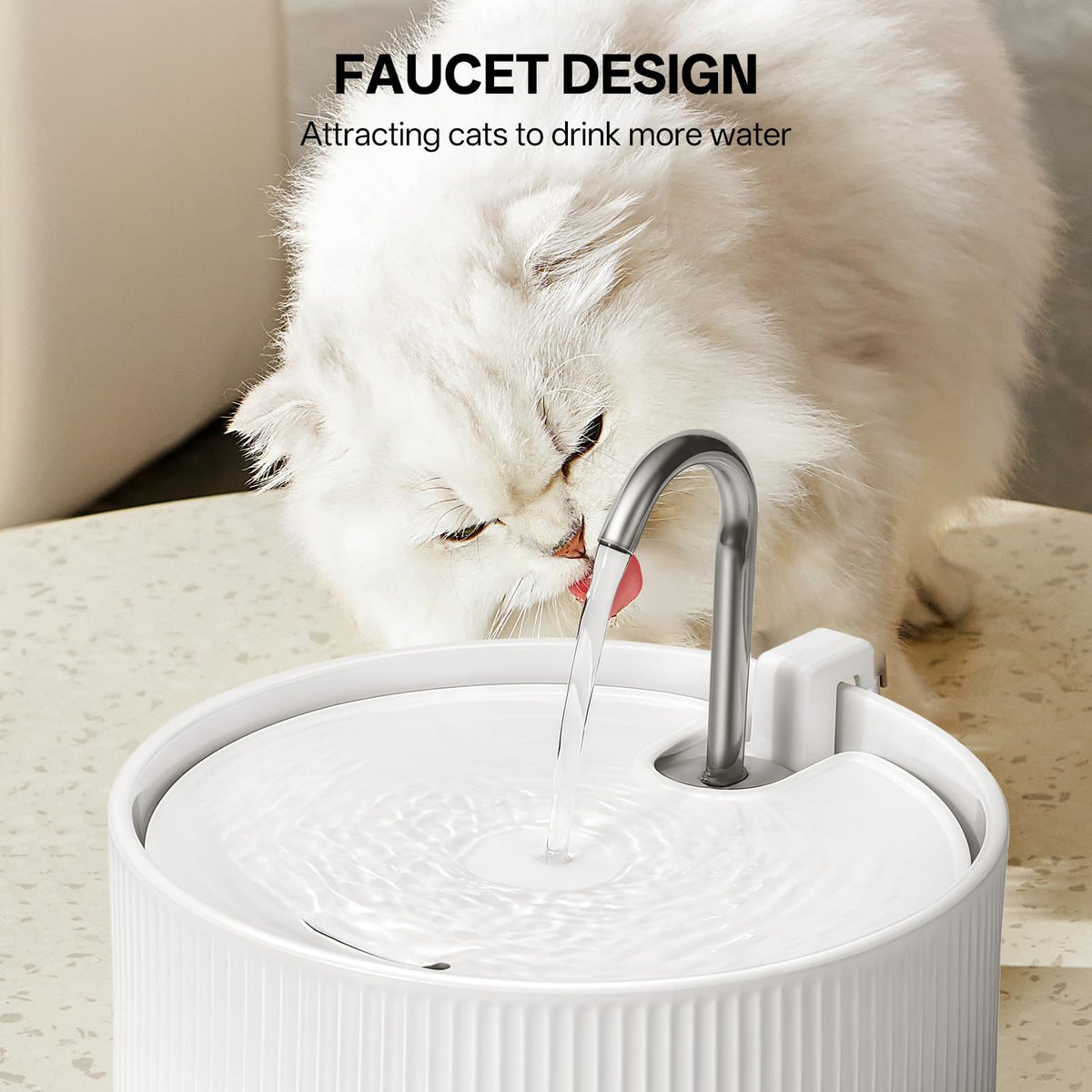 Ceramic Cat Water Fountain