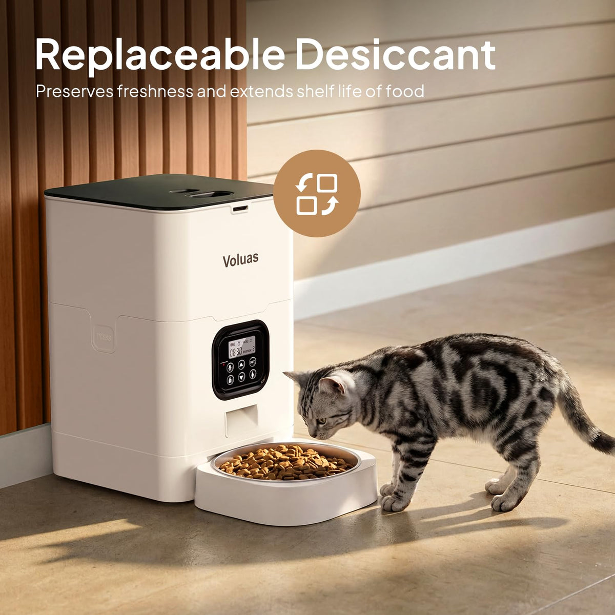 Automatic Cat Feeder (4 L / White Opaque)