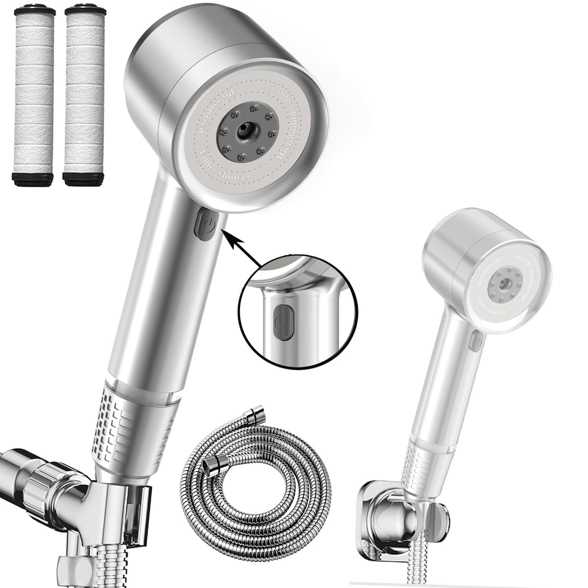 Shower Head with Handheld (Premium Chrome)