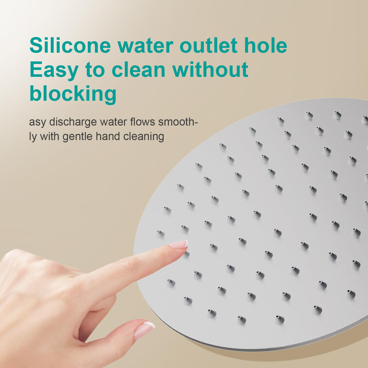 All Metal 6Inch Rain Shower Head (Brushed Nickel / 6 Inch)
