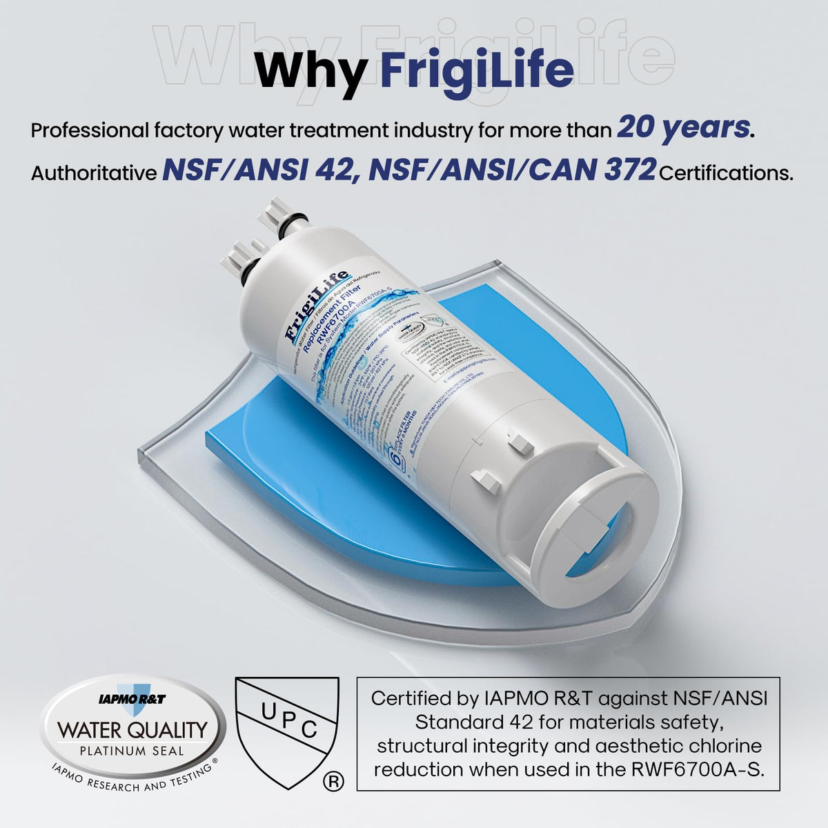 W10295370A Refrigerator Water Filter Compatible with EDR1RXD1 (1 Count (Pack of 1))
