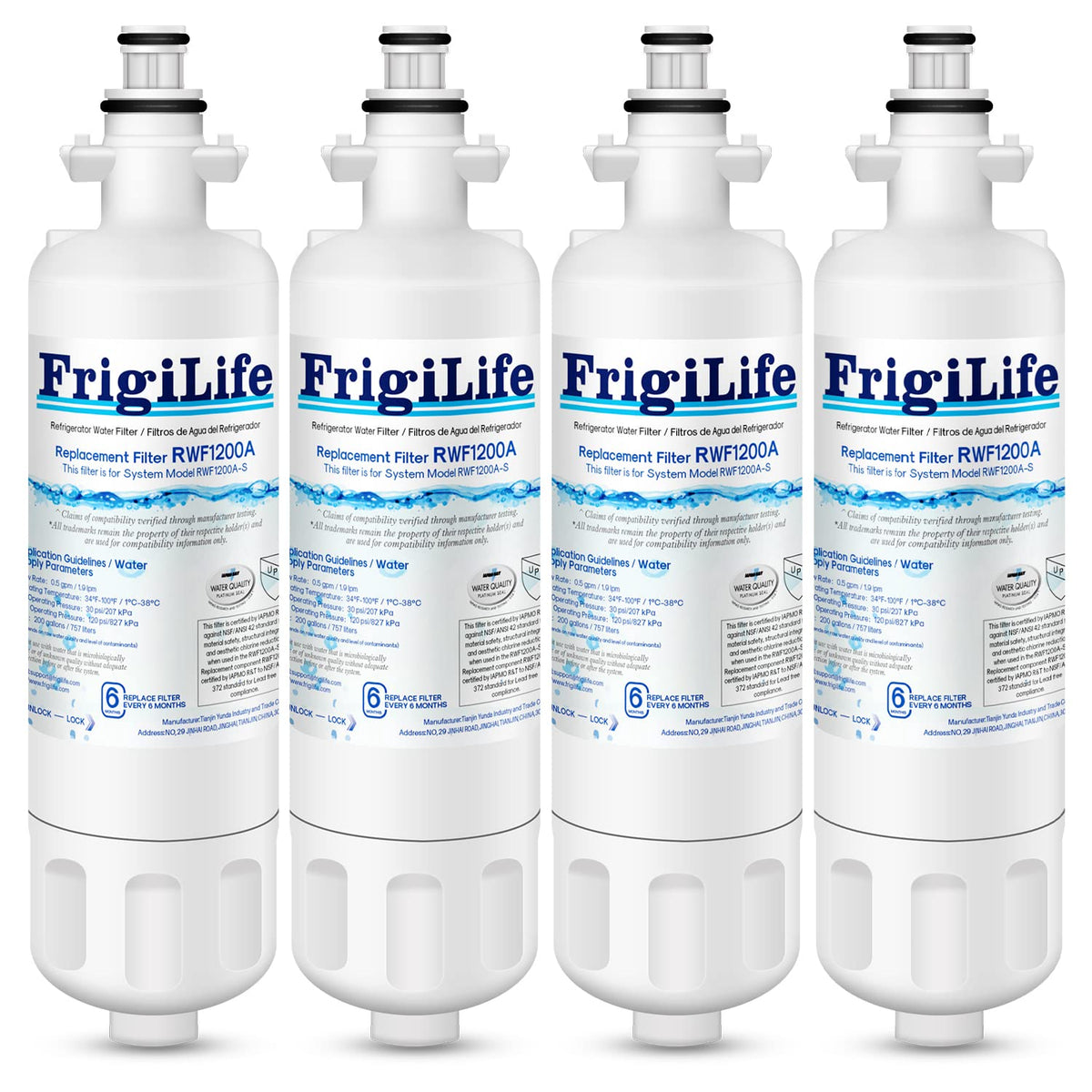 9690 & ADQ36006101 Replacement for LG LT700P (Chlorine Removal (Pro) / 4 Count (Pack of 1))