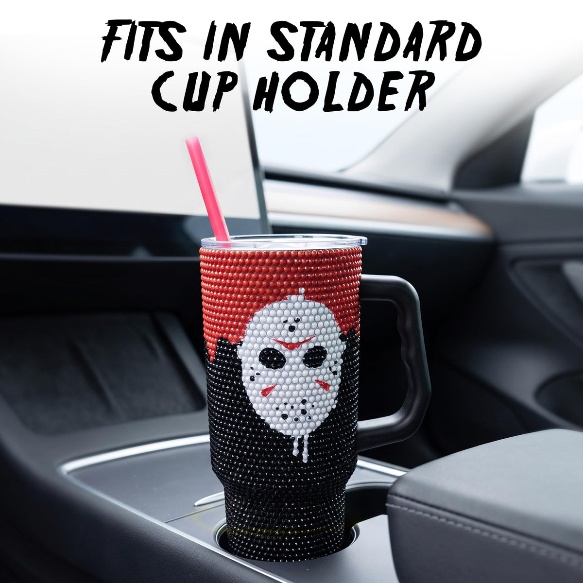 Friday the 13th Rhinestone Stainless Steel Tumbler (Friday the 13th Rhinestone)