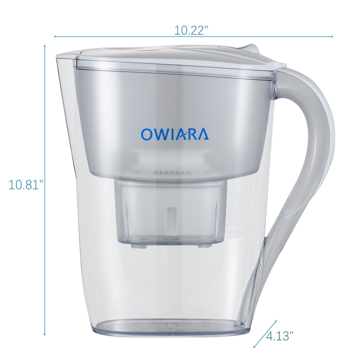 Water Filter Pitchers for Drinking Water with Activated Carbon Filter (10 Cup Normal)