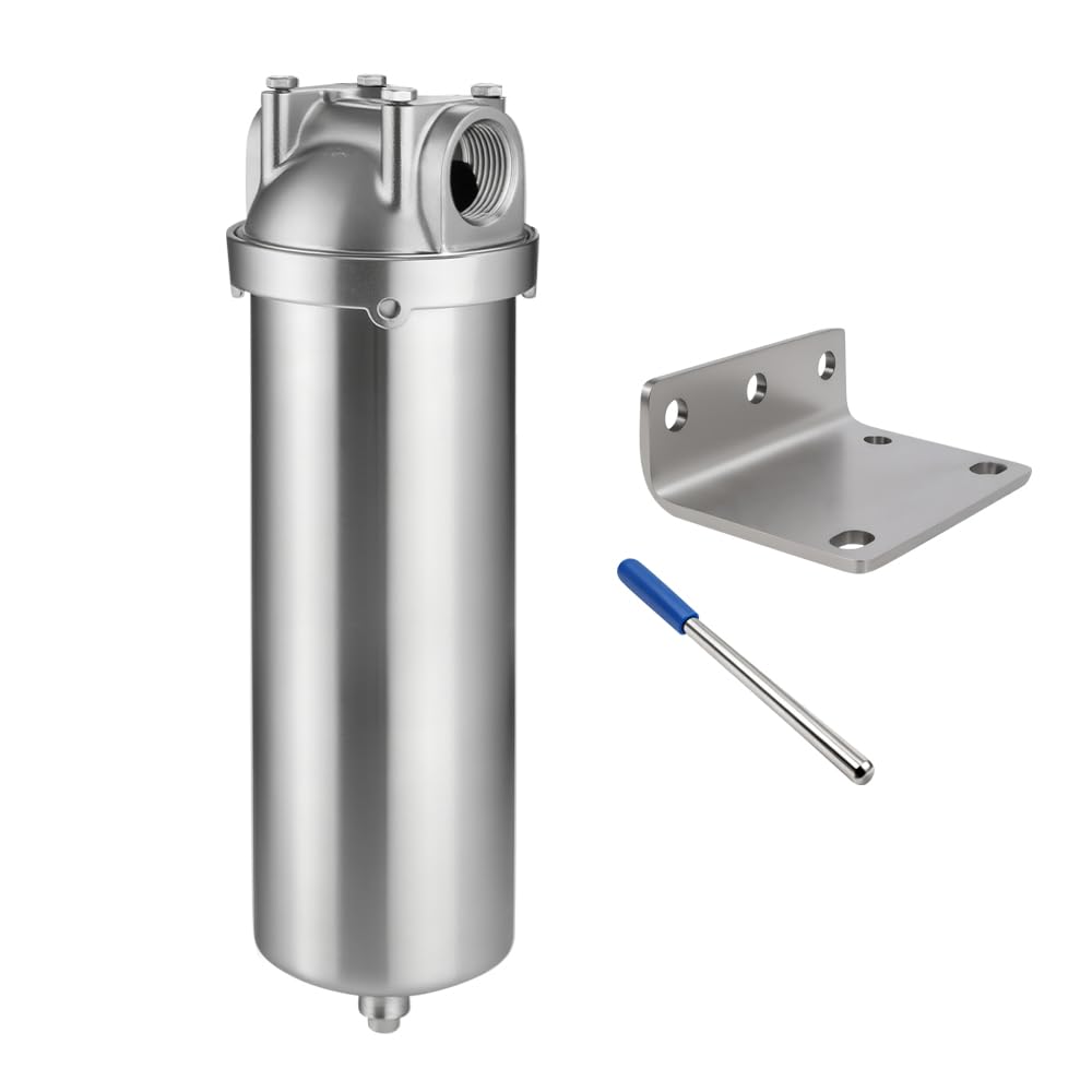 NSF ANSI 42 Stainless Steel Whole House Water Filter Housing (10" C Housing-1NPT)