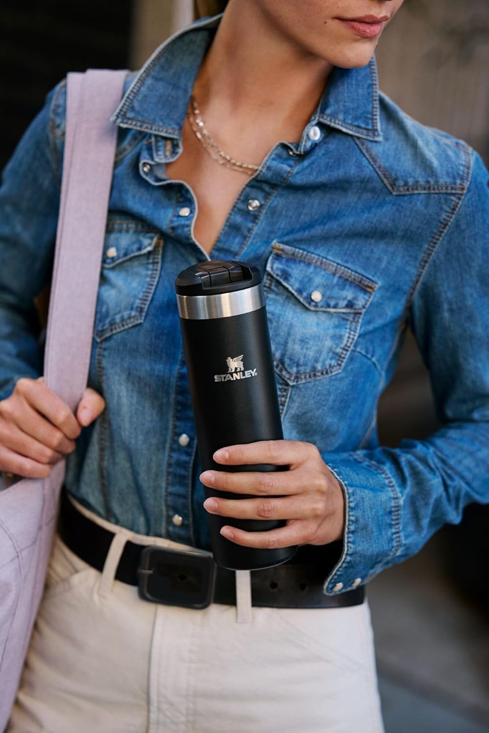 Transit Flip Top Mug (Peat Moss Plaid / 16 Ounces)