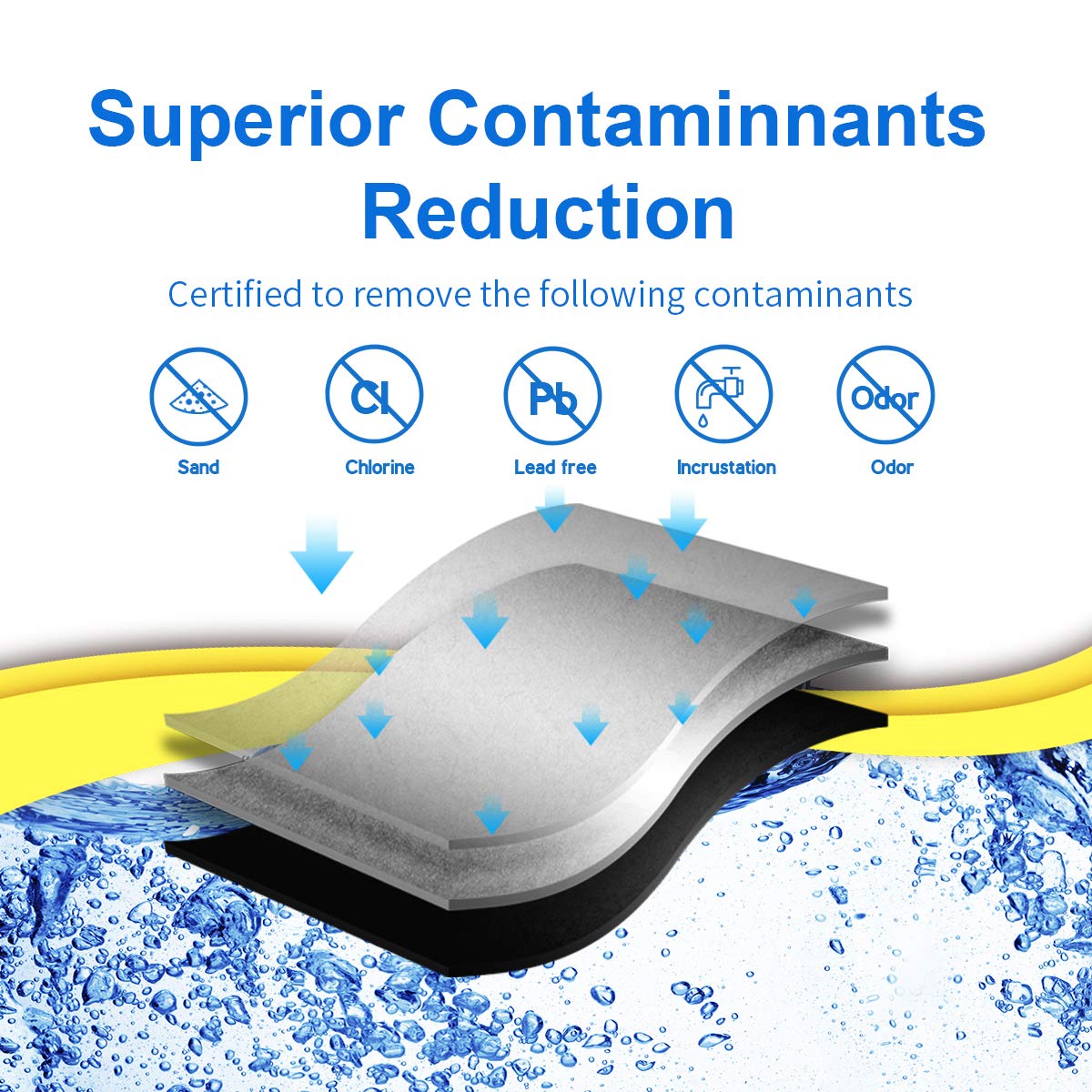3US AF01 Under Sink Water Filter Replacement for Filtrete Standard 3US (4 Count (Pack of 1))