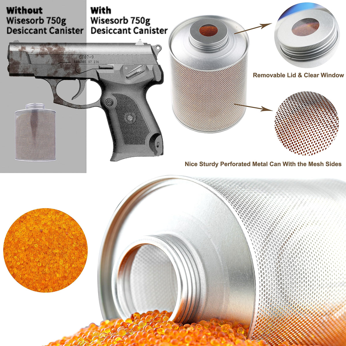 750 Grams 5 Pack Gun Safe Dehumidifier (750 Grams / 5 PACK)