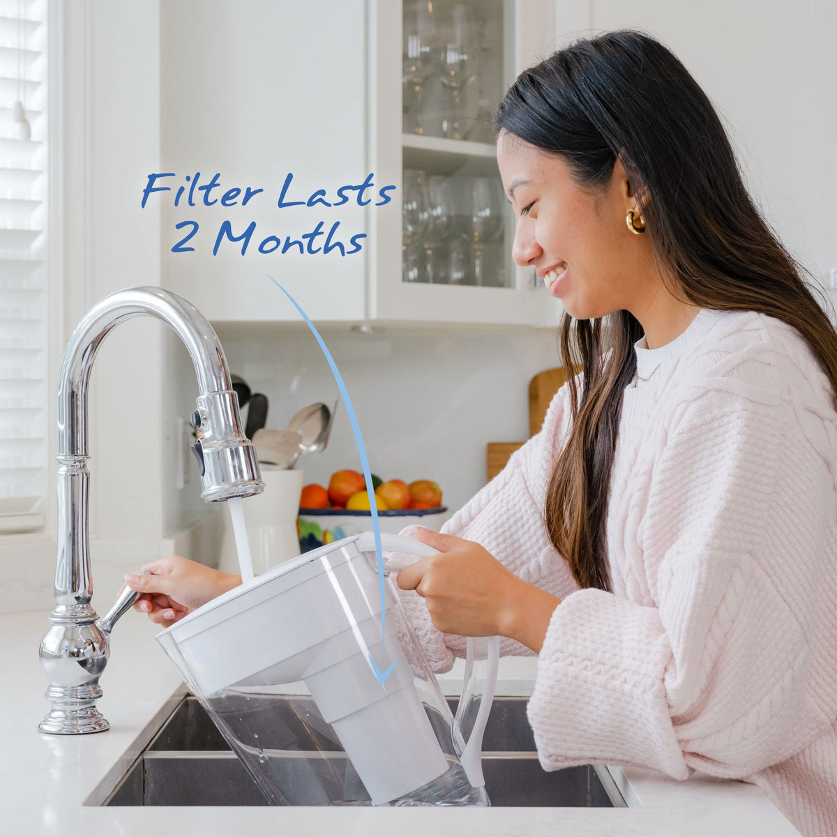 Single Replacement MINA Alkaline Water Fluoride Filter by Santevia (Fluoride Removal Single)