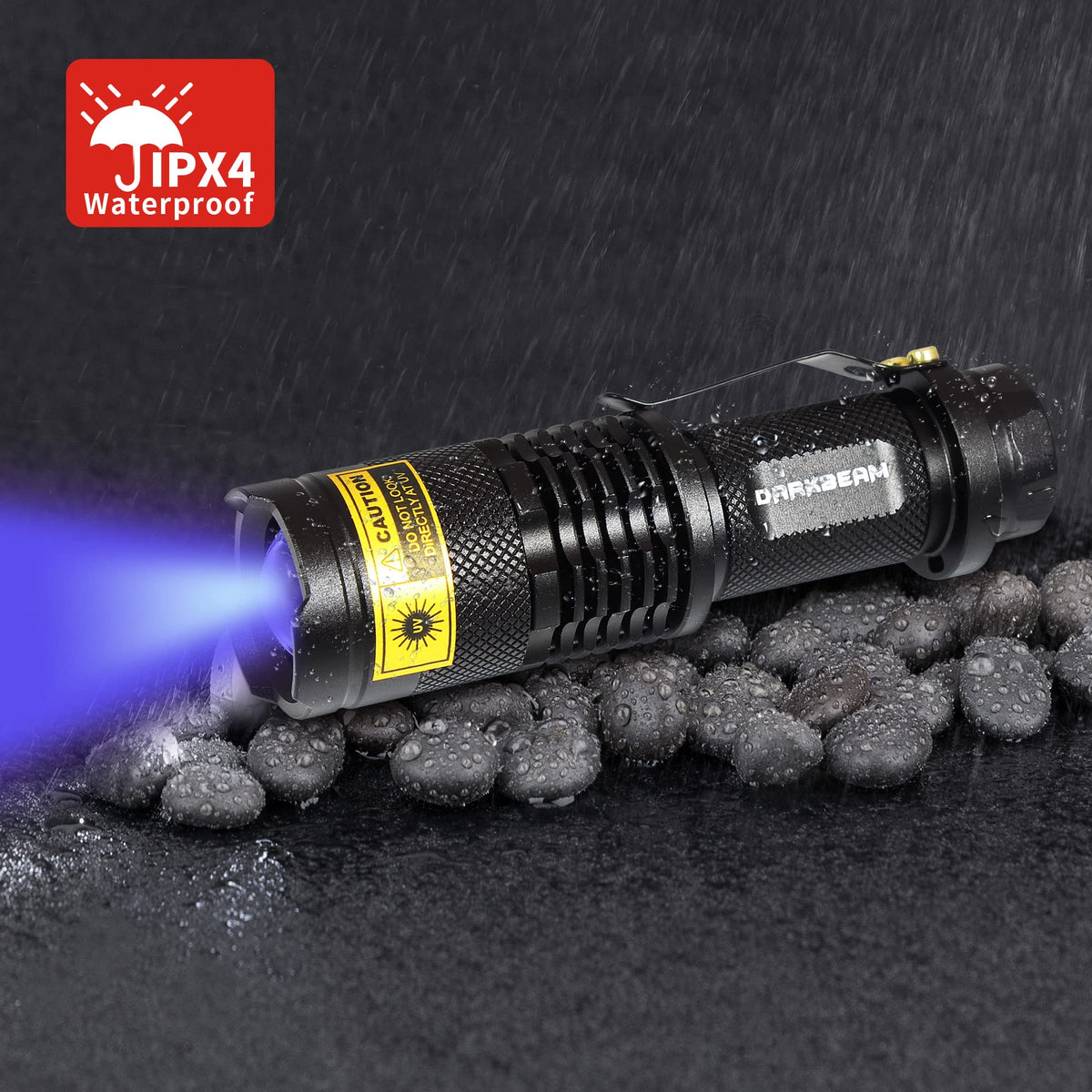 UV 365nm and 395nm Flashlight Light Wood's Lamp Blacklight Ultraviolet LED Portable Mini Handheld Torch Detector for Dog Urine Pet Stains Anti