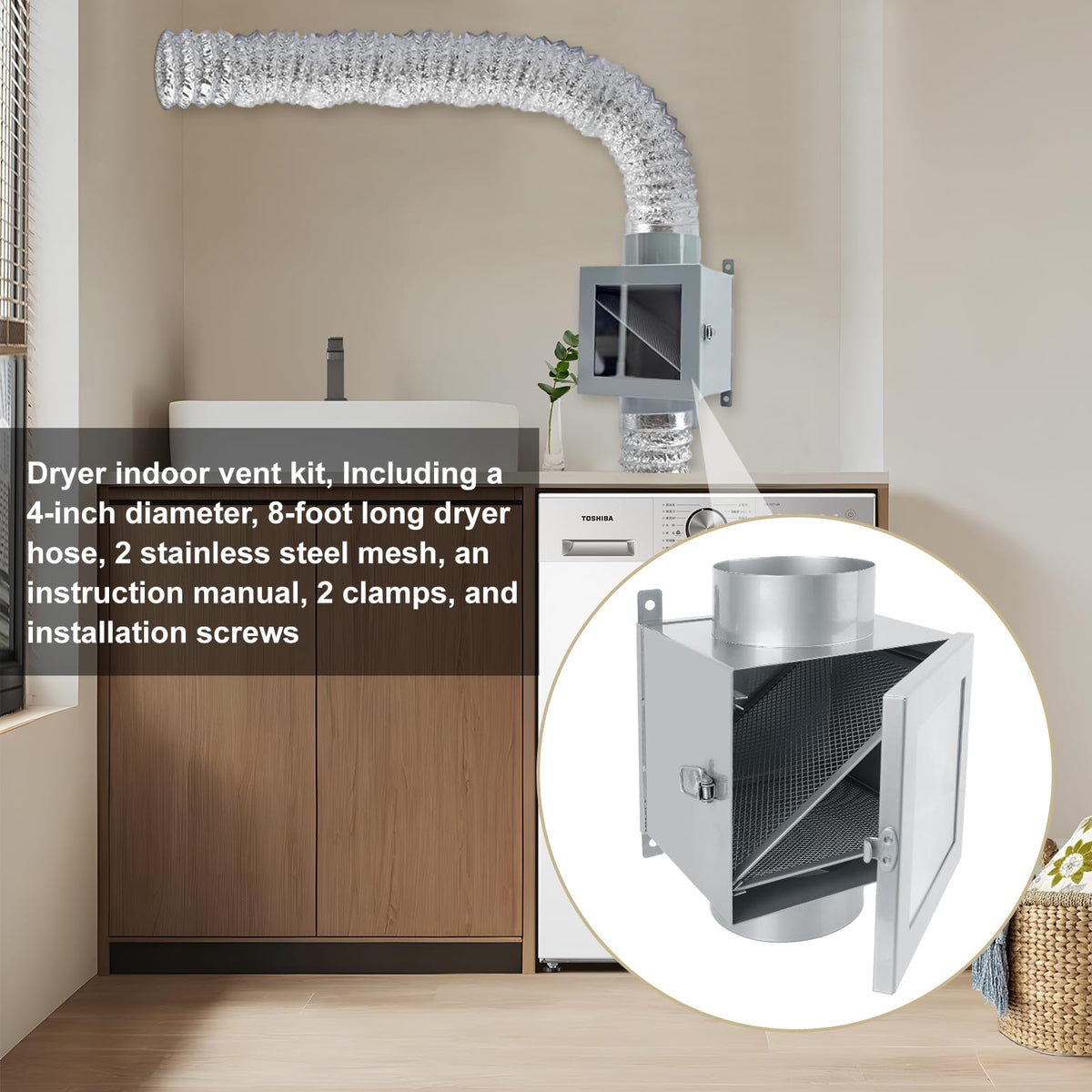 Dryer Duct Lint Trap