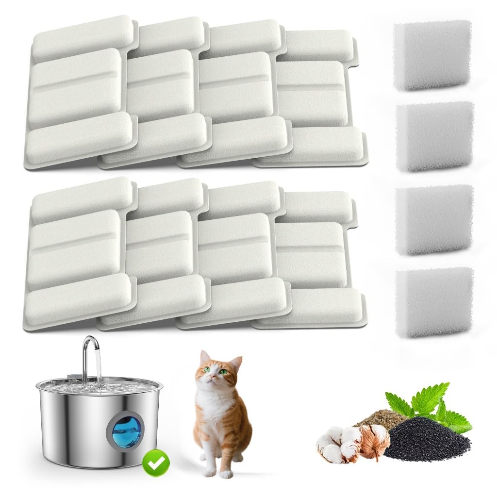 Cat Water Fountain Filters Replacement (8+4 / X)