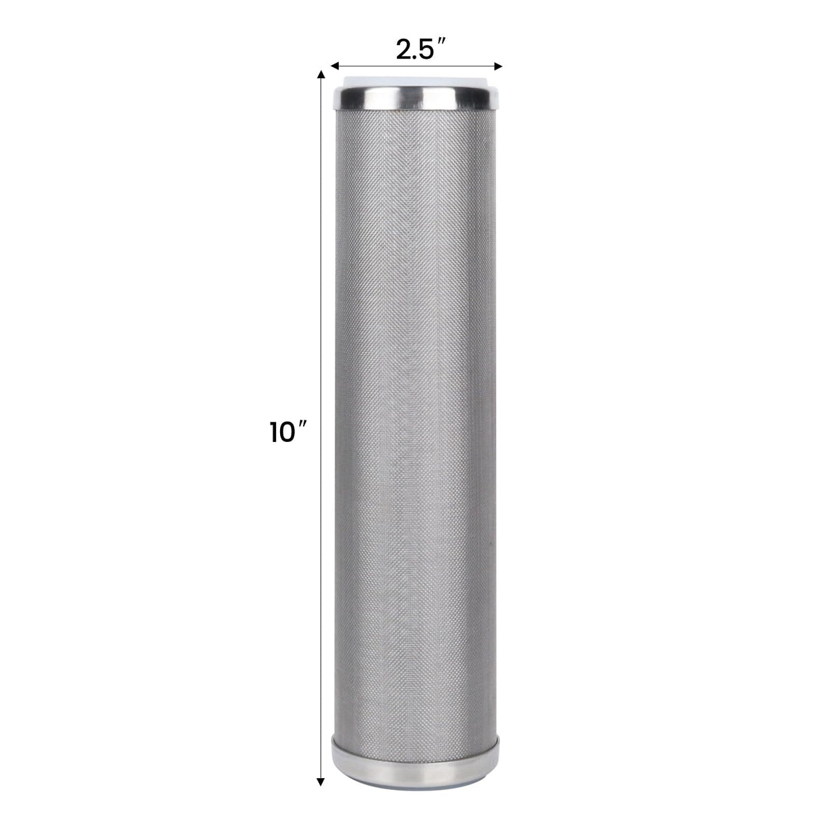 Stainless Steel Cleanable Wire Mesh Filter Cartridge 10”Length (800 micron)