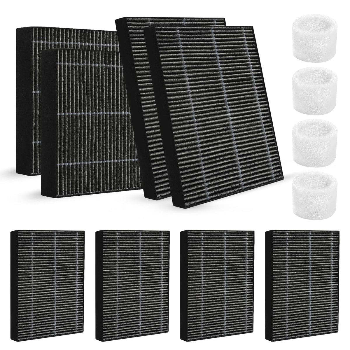 8 Pack Humidifier Premium Replacement Filters for LEVOIT Superior 6000S Smart Evaporative Humidifier + 4 (Gray / 8 Pack)