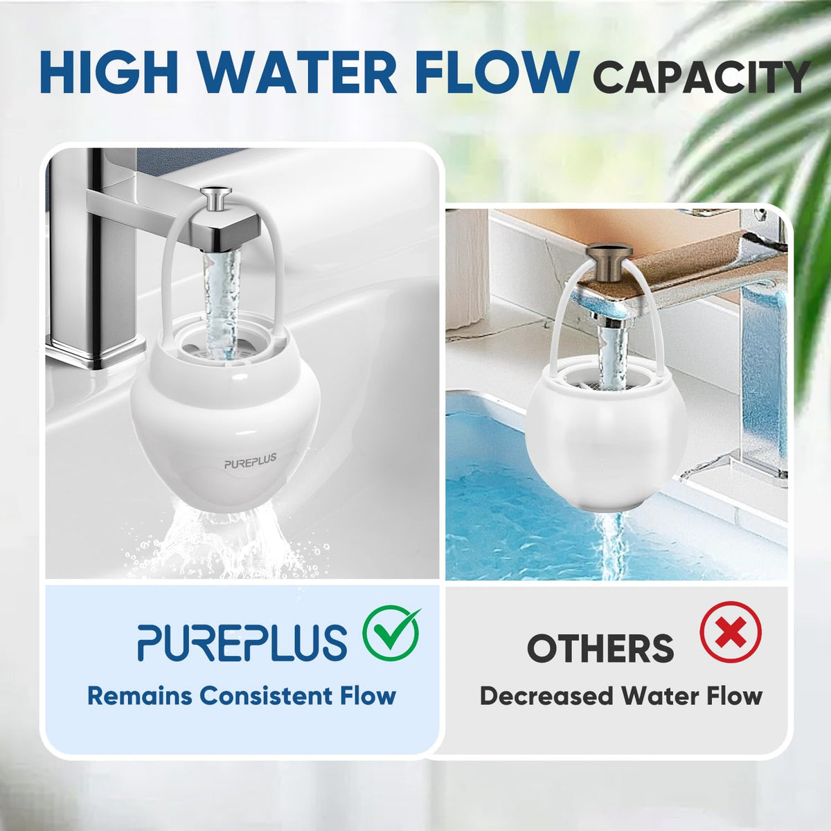 Bathtub Bath Water Filter for Tub with 1 Extra Replacement Filter