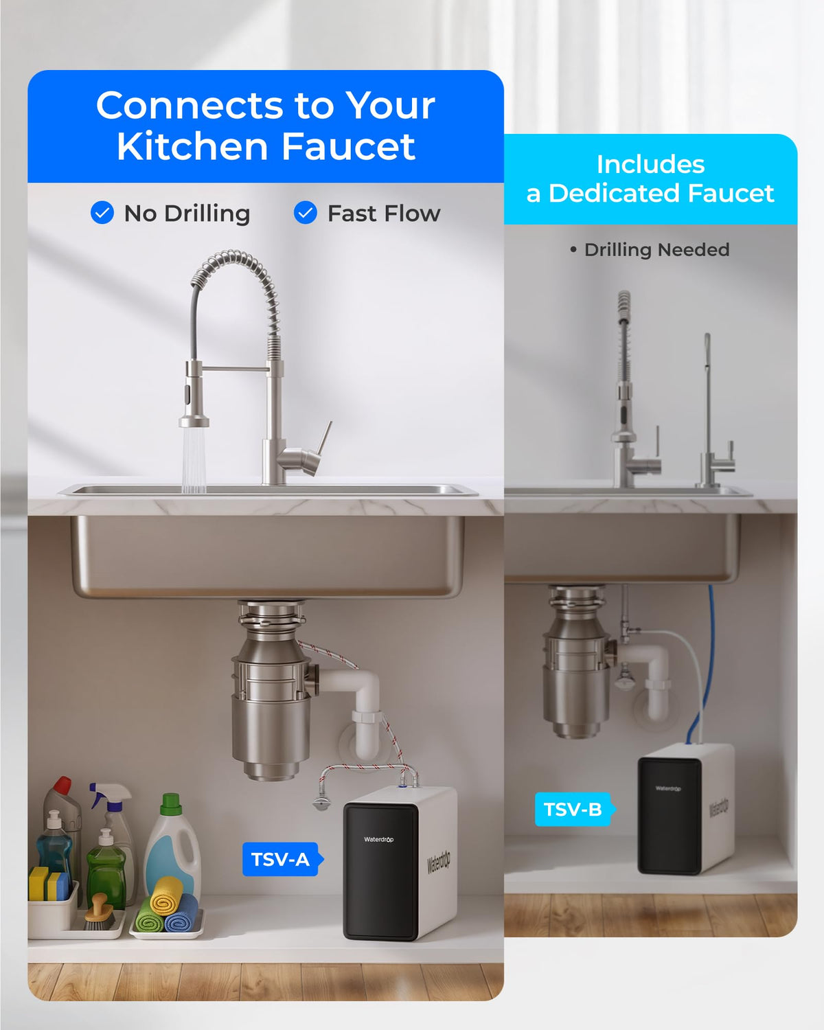 TSV A 0.01μm Ultra Filtration Under Sink Water Filter System
