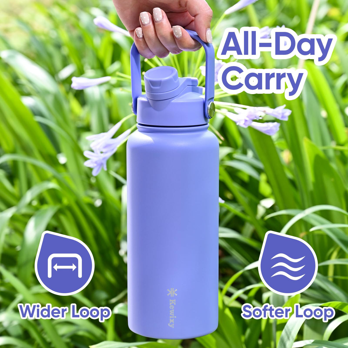 32 oz Insulated Water Bottle (Aurora Blue / 32 Ounces)