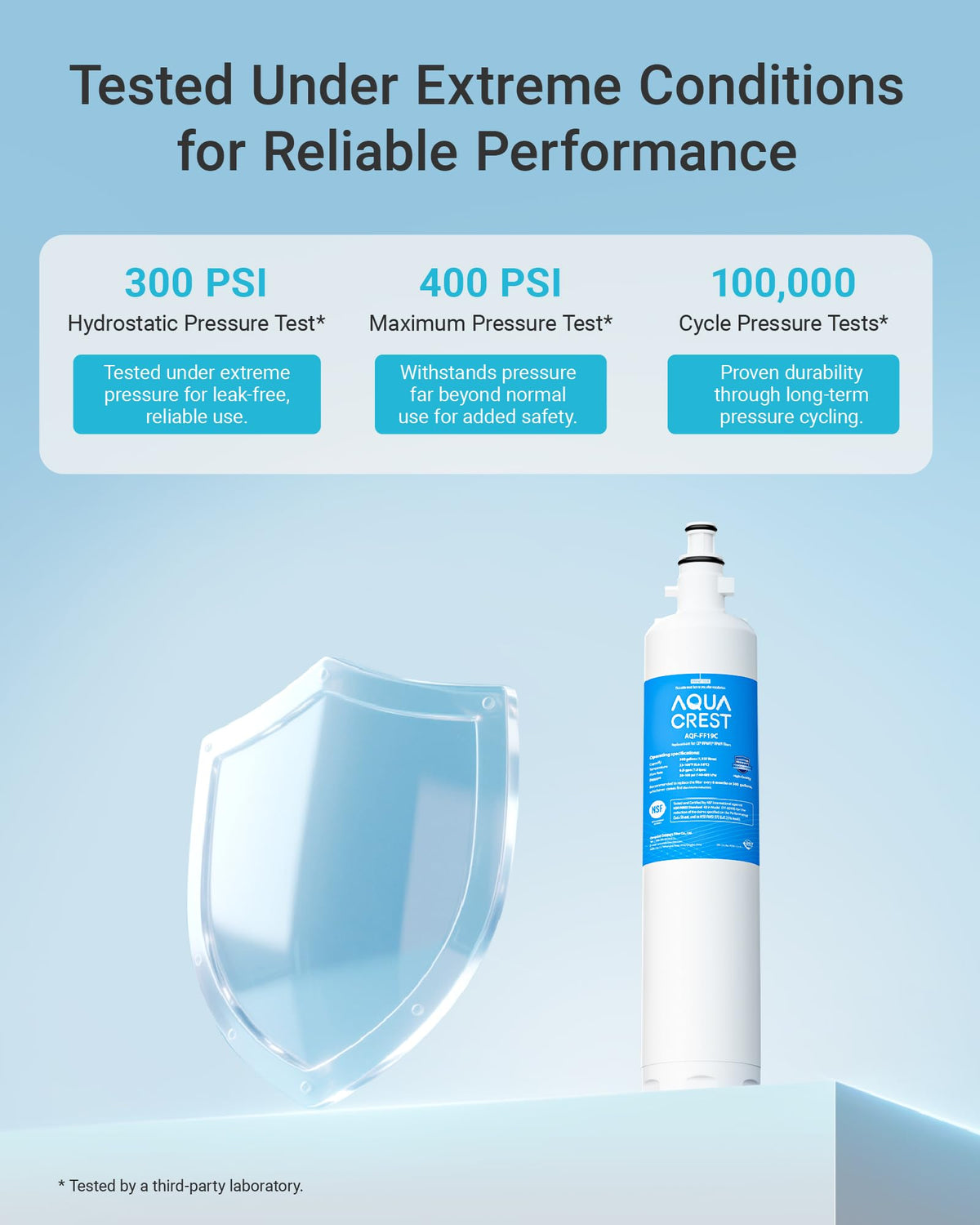 AQF FF19C Water Filter Replacement for GE® RPWFE® (2 Count)