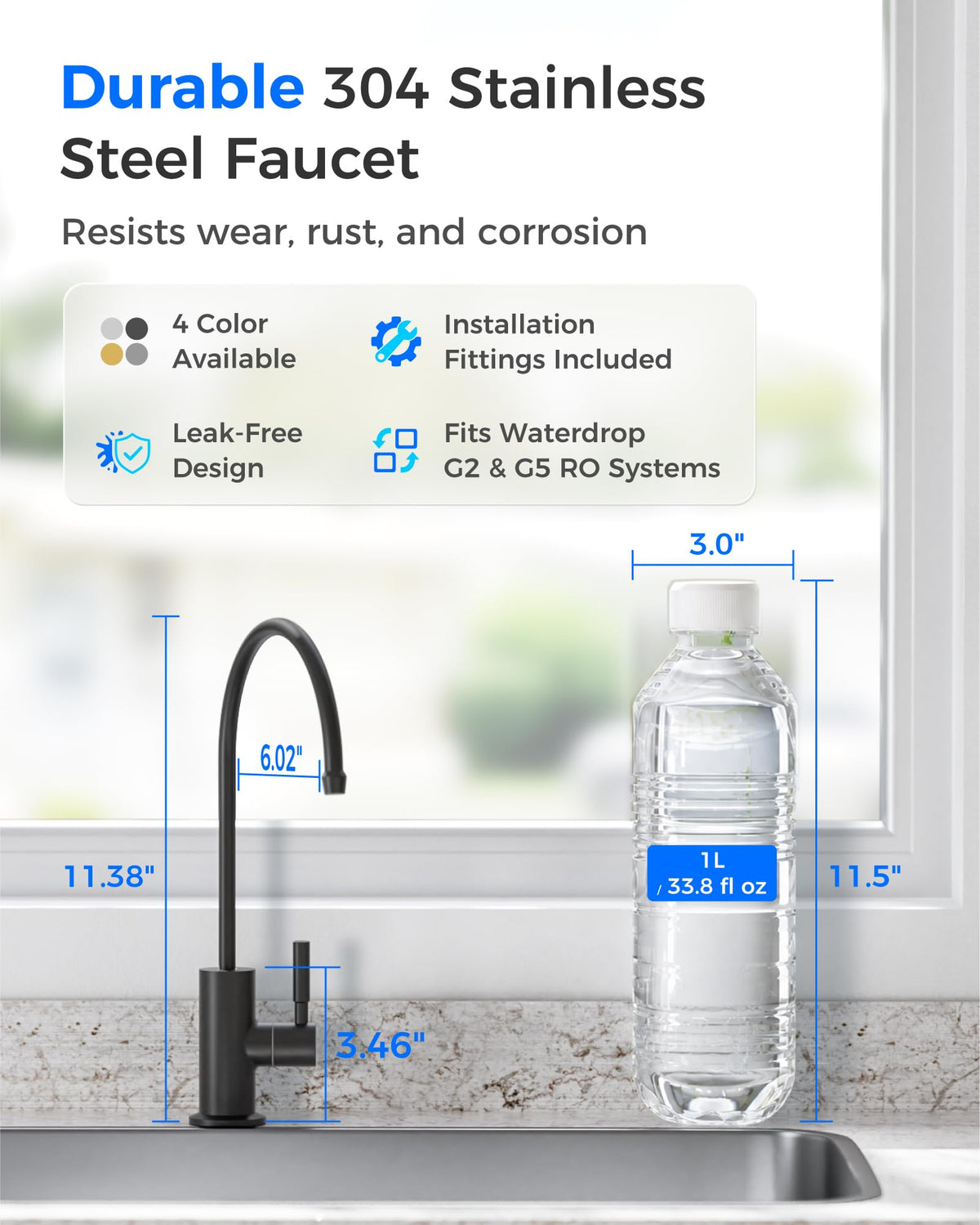 G2FCT BLK Drinking Water Faucet (Black)