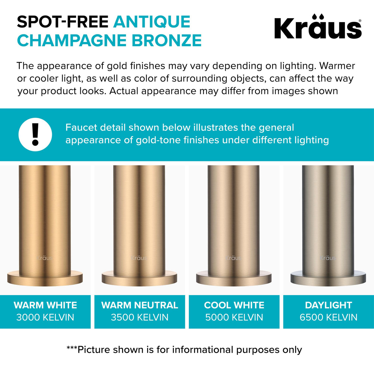 Oletto Single Handle Drinking Water Filter Faucet for or Water Filtration System in Spot (Filter Faucet / Spot Free Antique Champagne Bronze)