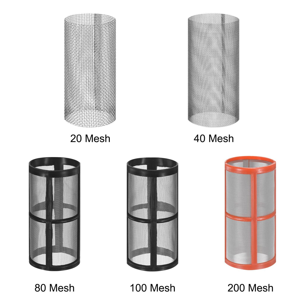 Water Pump Strainer with 40 Mesh Stainless Steel Filter Screen (1/2 Inch)