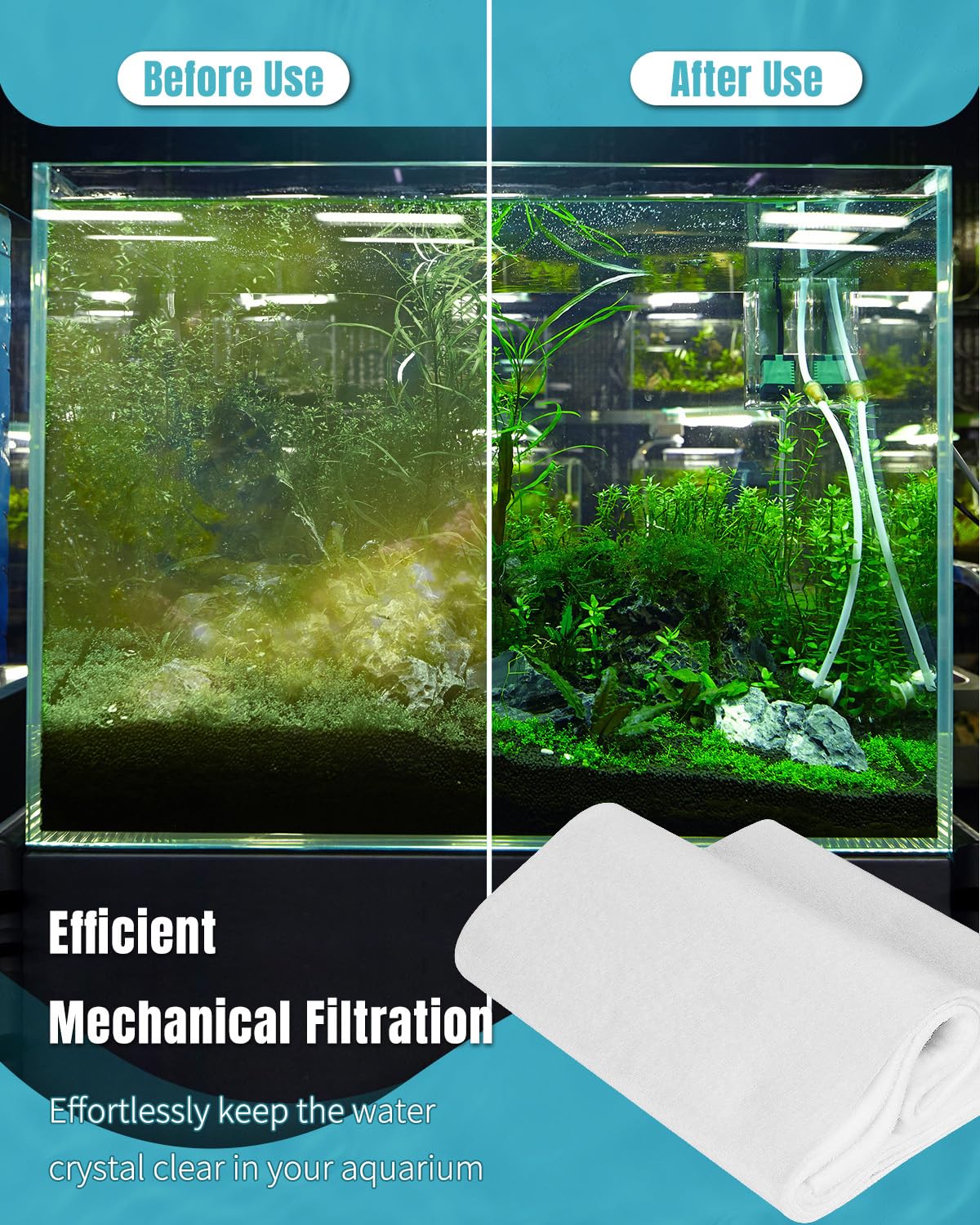 200 Micron Fine Aquarium Polishing Filter Pad