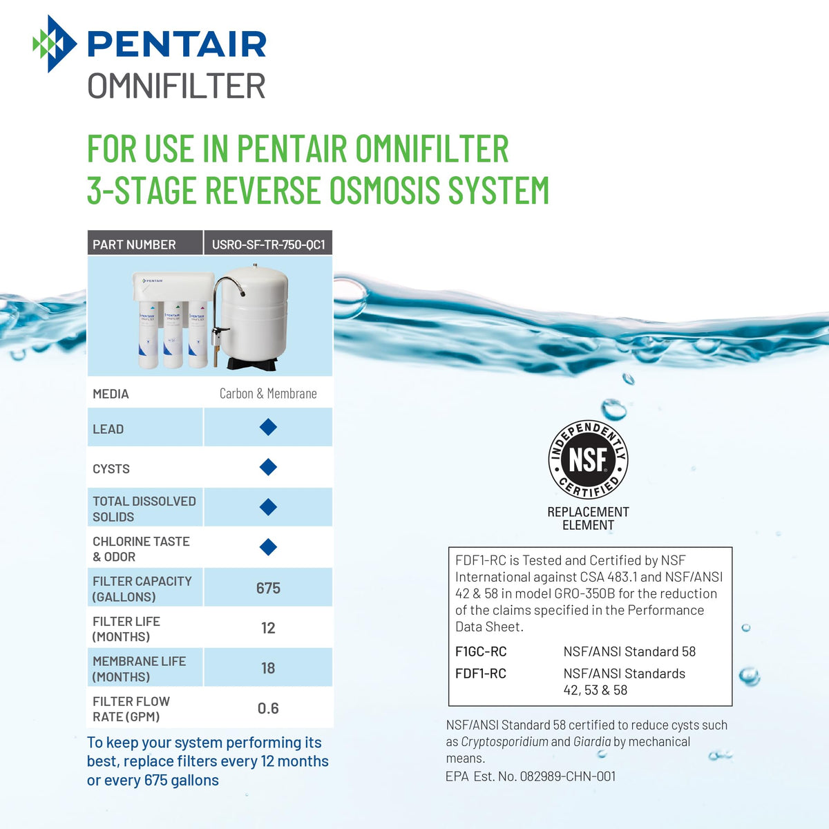 Pentair OMNIFilter QuickConnect RO Pre