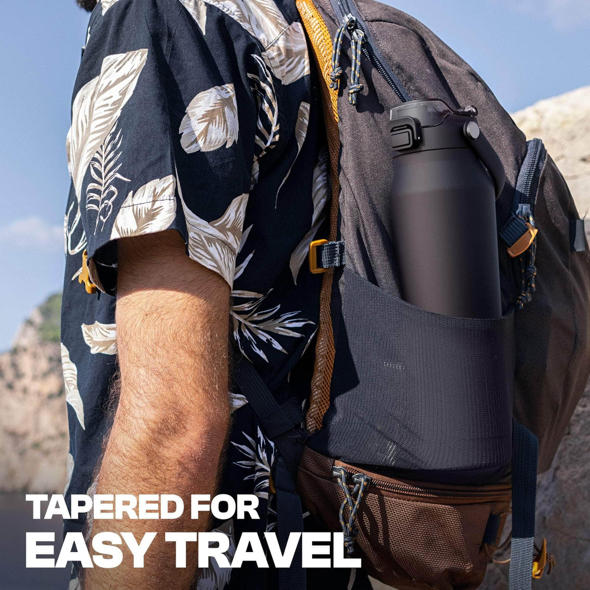 24oz Insulated Water Bottle with Straw & Chug Lid (Rocket Pop / 24 Ounces)
