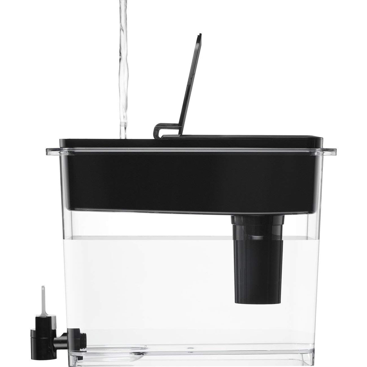 UltraMax Large Water Dispenser With Standard Filter (Black)