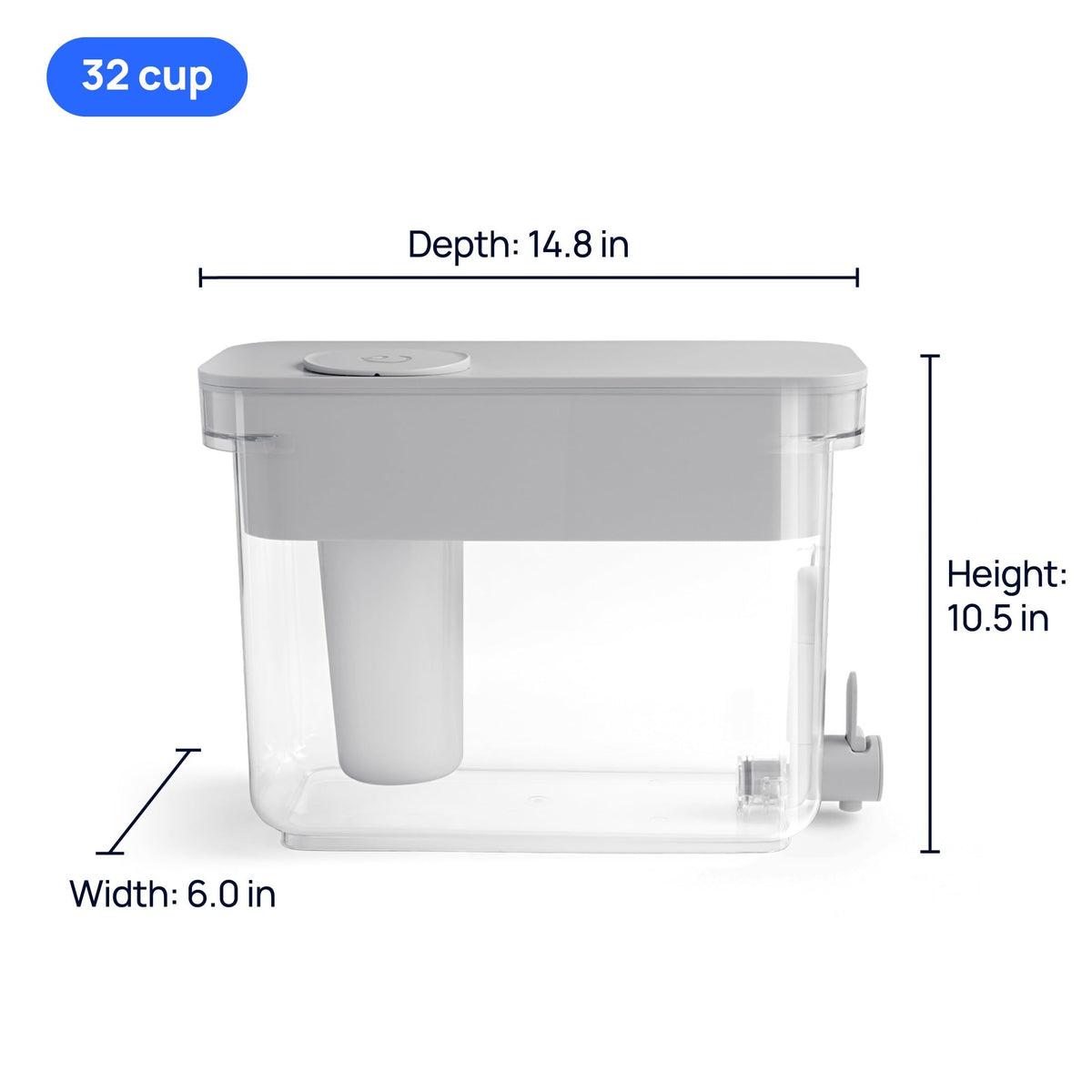 ZeroWater 33 Cup Water Filter Dispenser Removes PFAS  (33-Cup (Pack of 1))