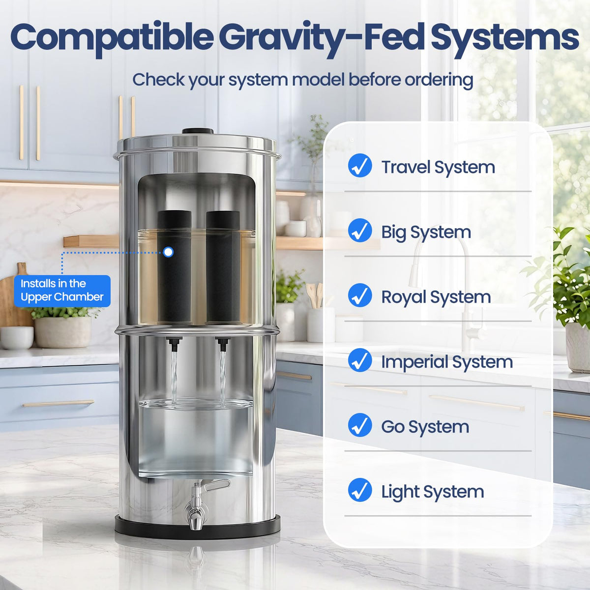 Gravity Water Filter Replacement for Berlkey® BB9 (Gary)