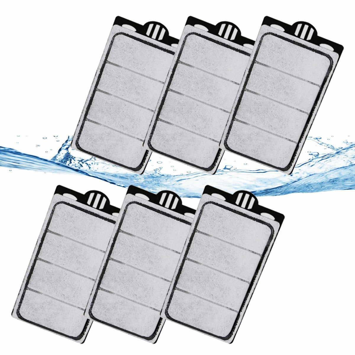 6 Pack Auqarium Filter Cartridges