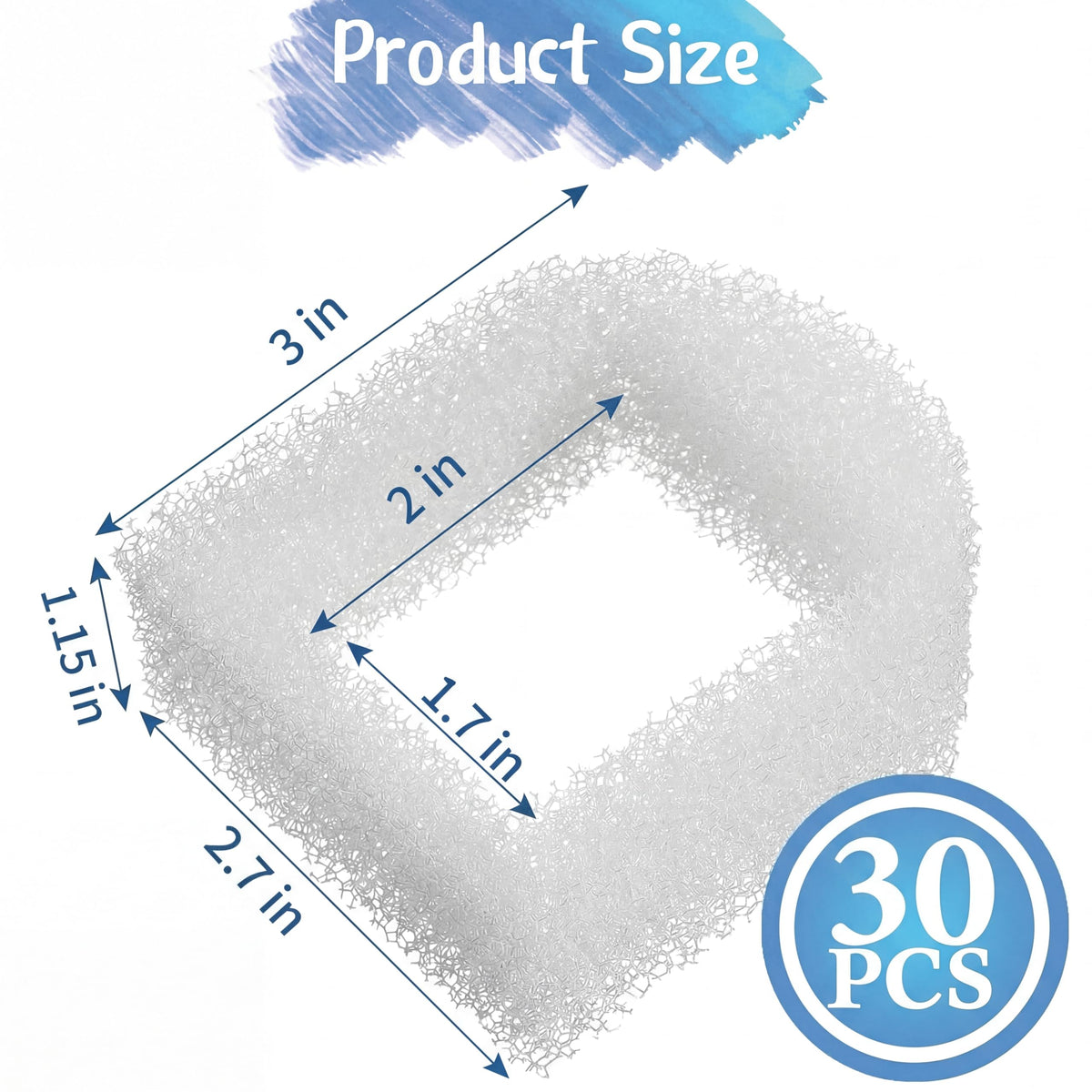 15 Pcs Foam Filters Compatible with Drinkwell Pet Fountain Filters
