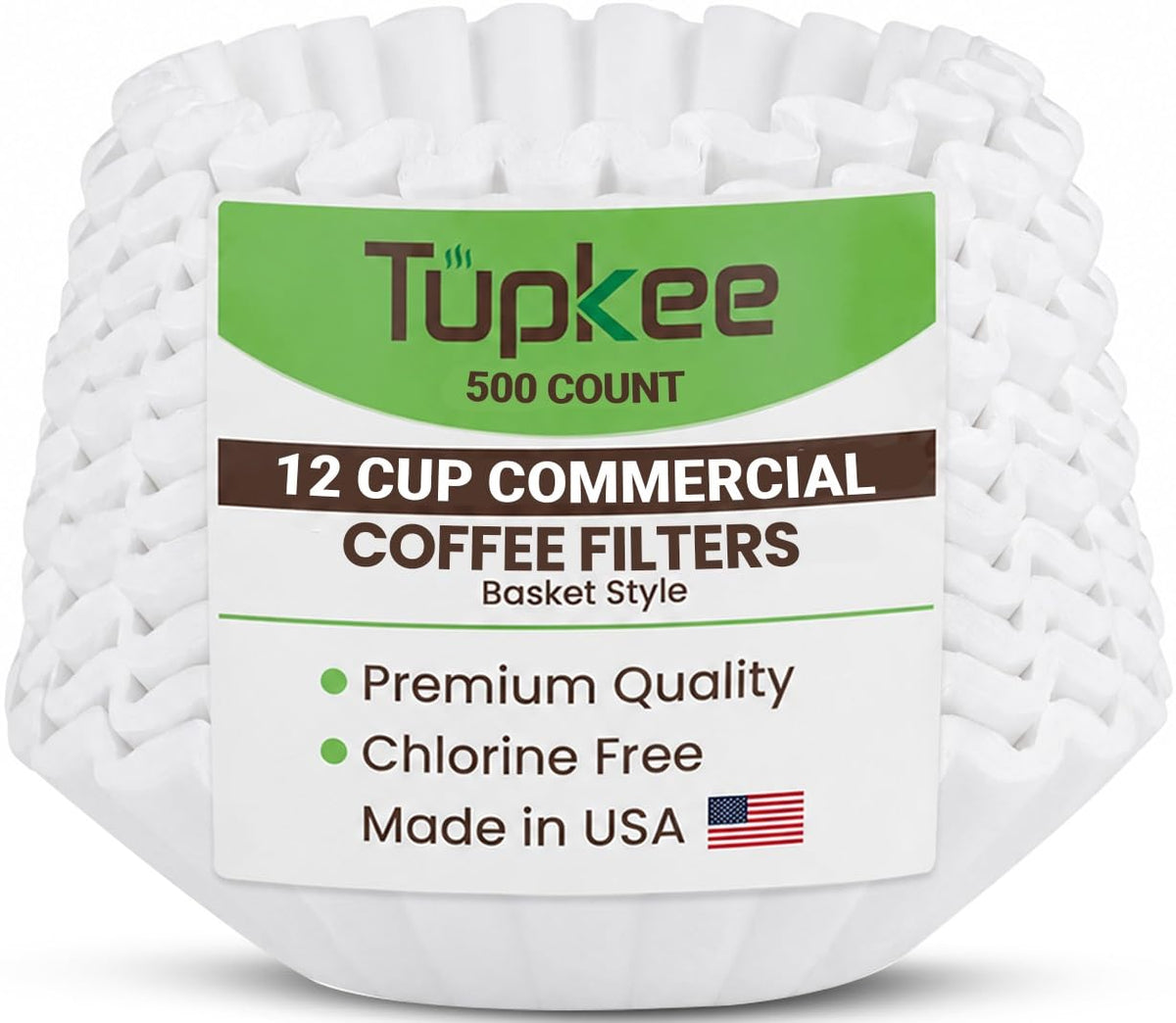 Large 12 Cup Commercial Coffee Filters (500 Count (Pack of 1))