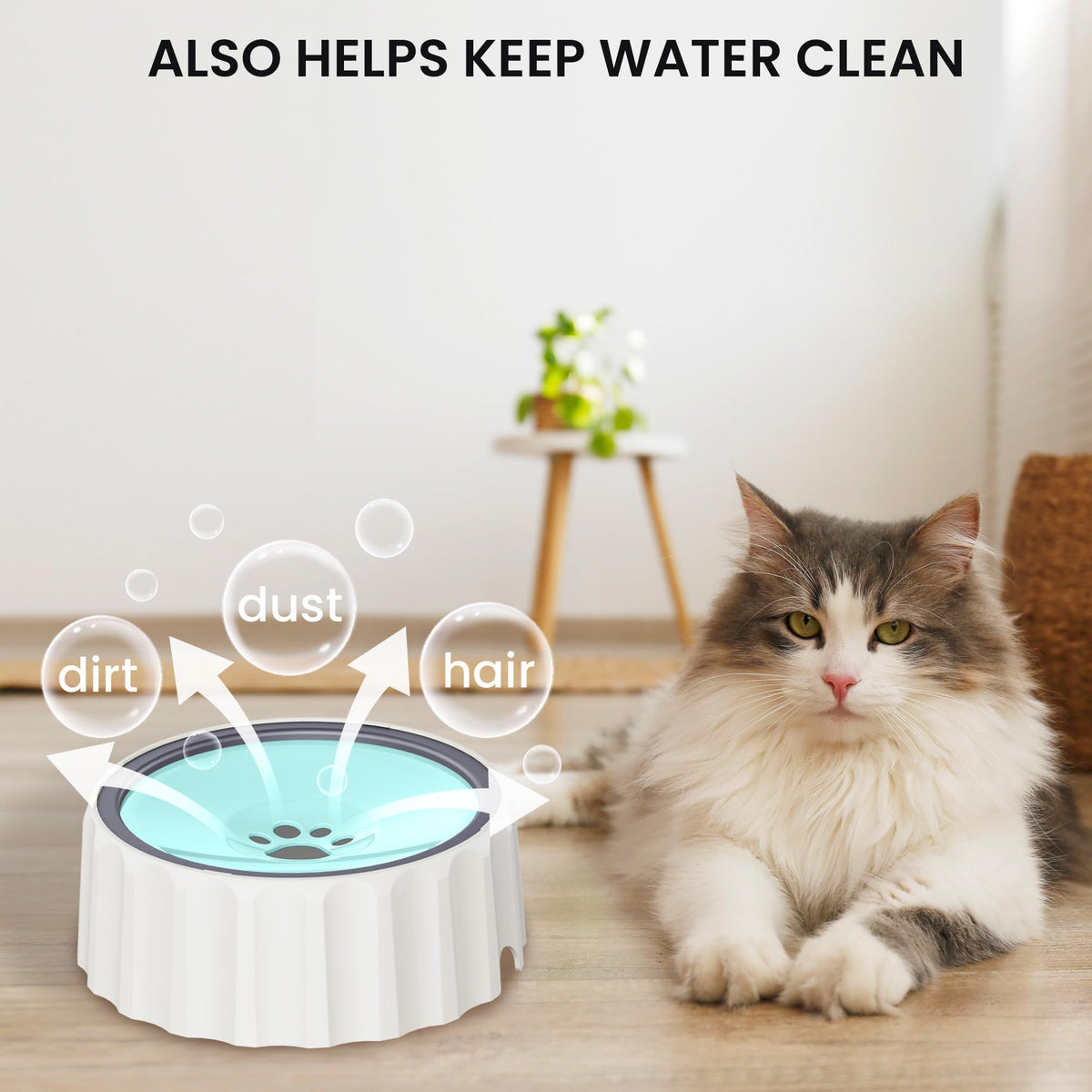 Dog Small Animals Water Bowl No Spill 70oz (Green)