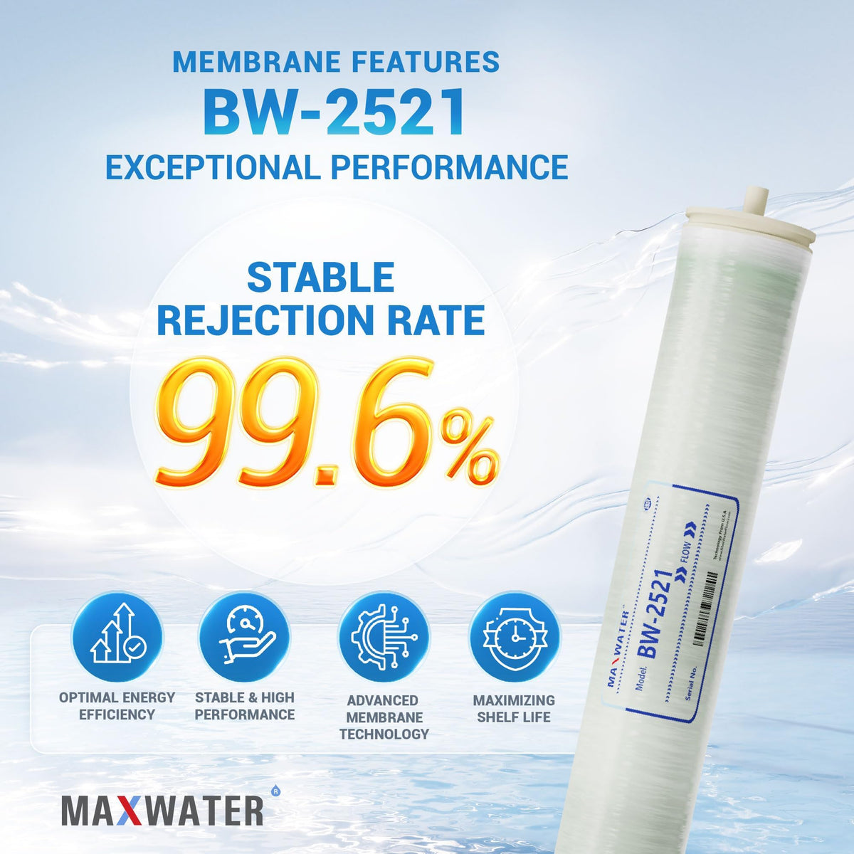 2.5 x 21 BW 2521 RO Membrane Element (BW-2521)