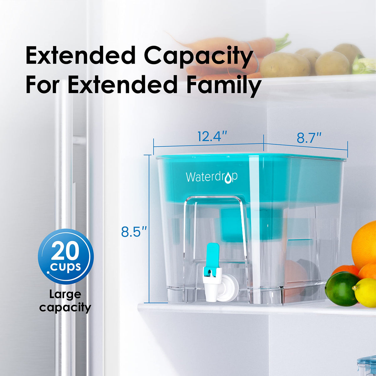WFD 22B Large Water Filter Dispenser (Turquoise)