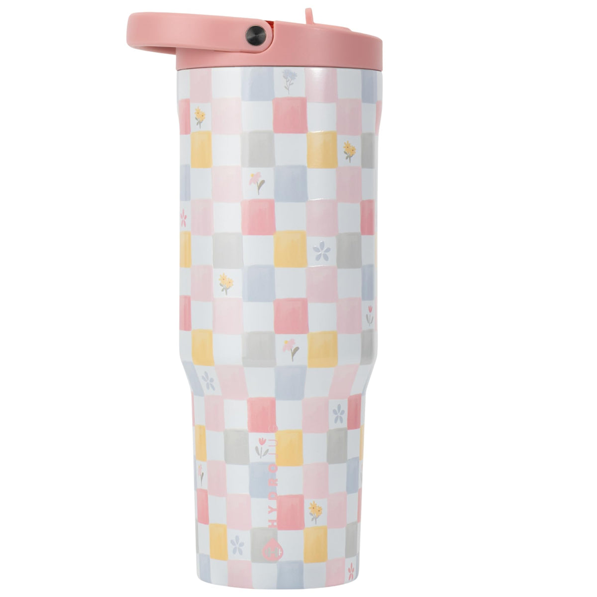 Sport 40oz Insulated Stainless Steel Water Bottle (Pastel Checkers / 40 Ounces)