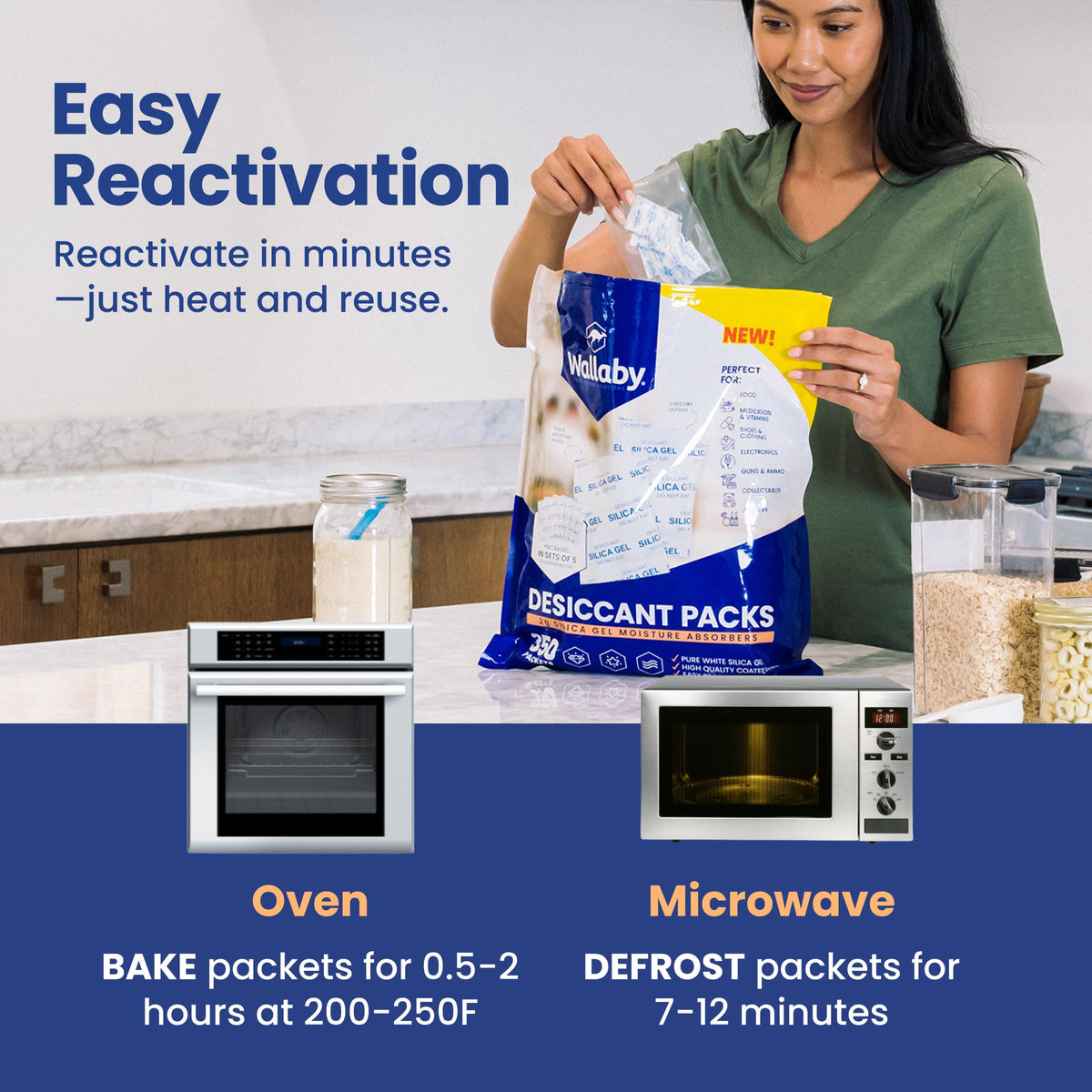 2g Food Safe Desiccant Packets for Moisture Control (2 Gram)