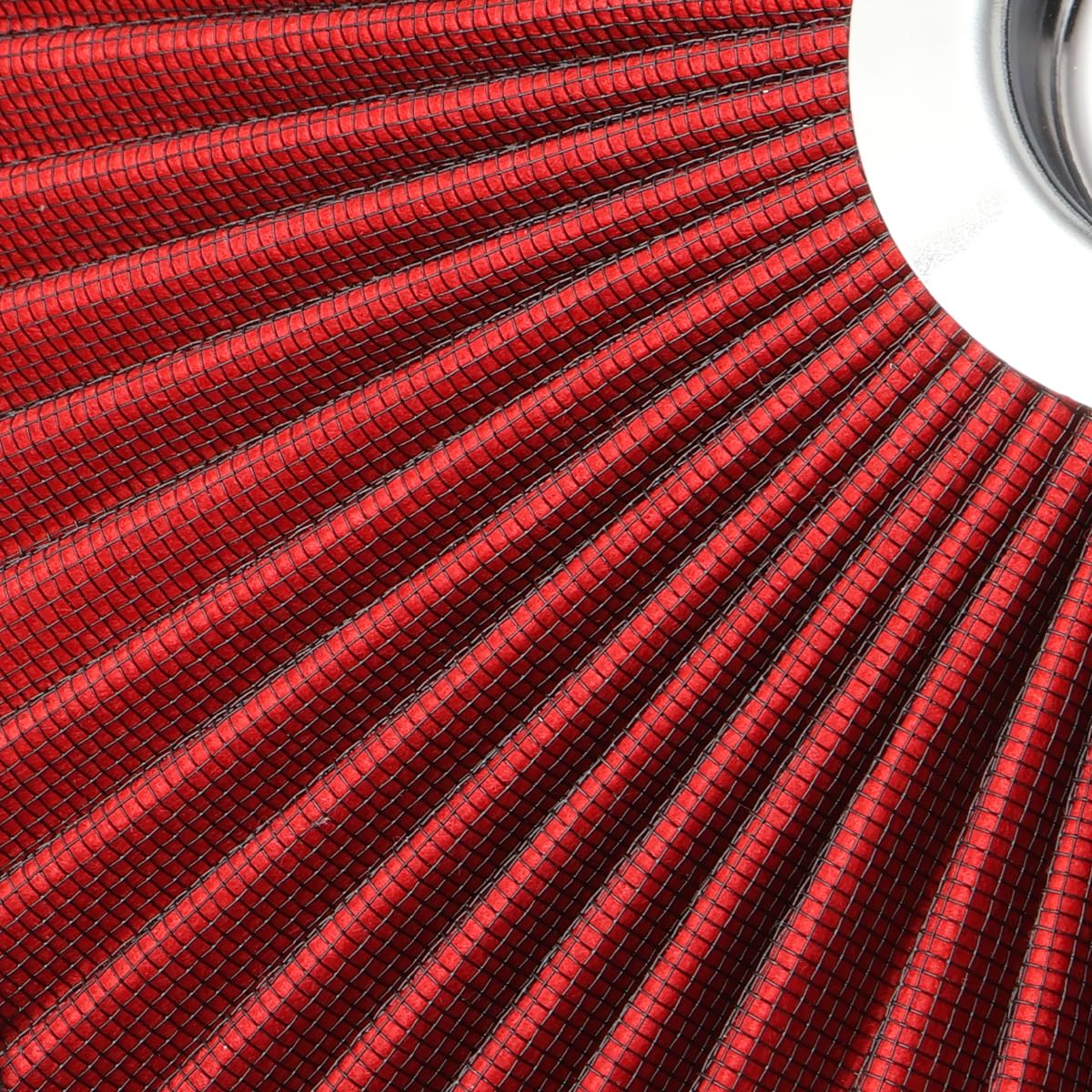 14"x3" Round Air Cleaner filter Kit for Carburetor Red Chrome (14"*3")