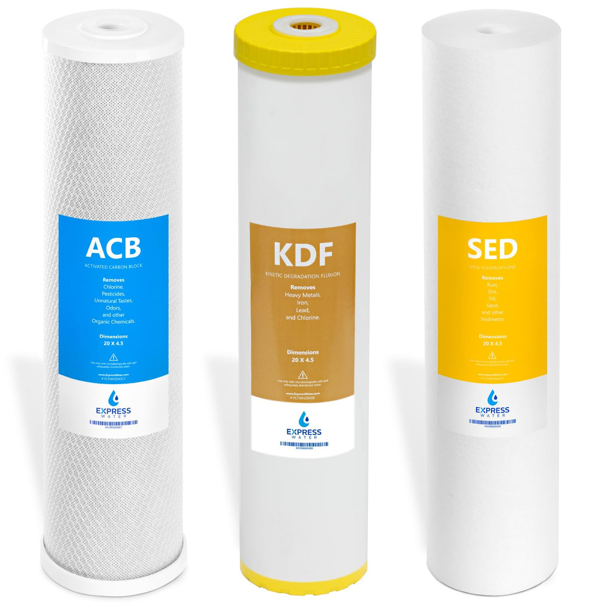 Whole House Water Filter Set for Heavy Metals (Heavy Metal Protection / 1 Year Set)