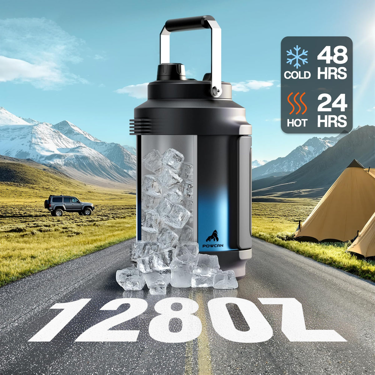 128 oz Insulated Water Bottle (Mariner / 128 Ounces)