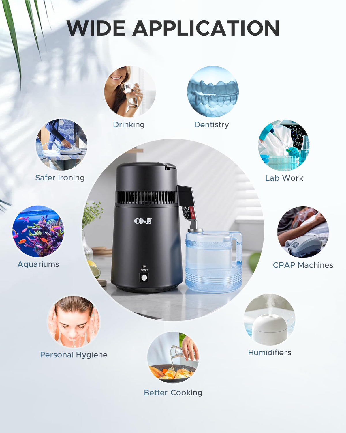 1.1 Gallon Water Distiller (Black 4L)