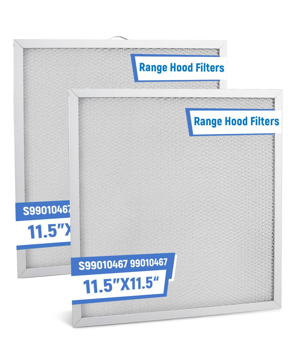 2 Pack S99010467 99010467 Range Grease Hood Filter Replacement for Broan Nutone