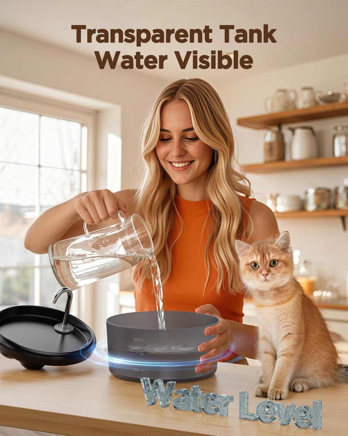 Cat Water Fountain for Cats Inside