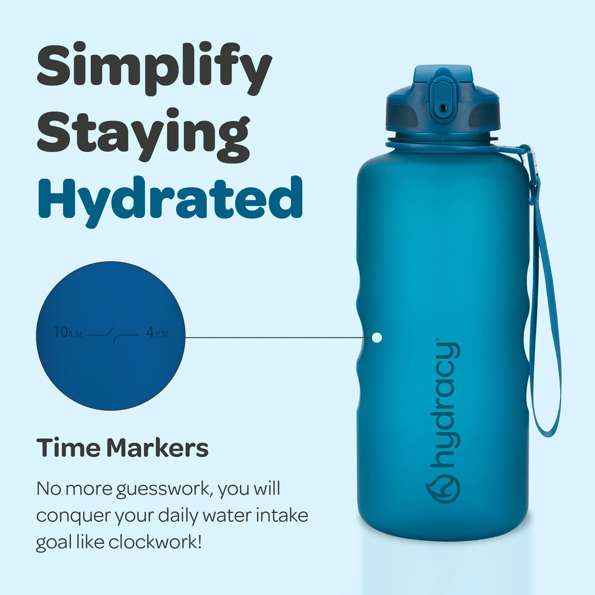 2L Large Water Bottle (Midnight Blue / 64 oz)