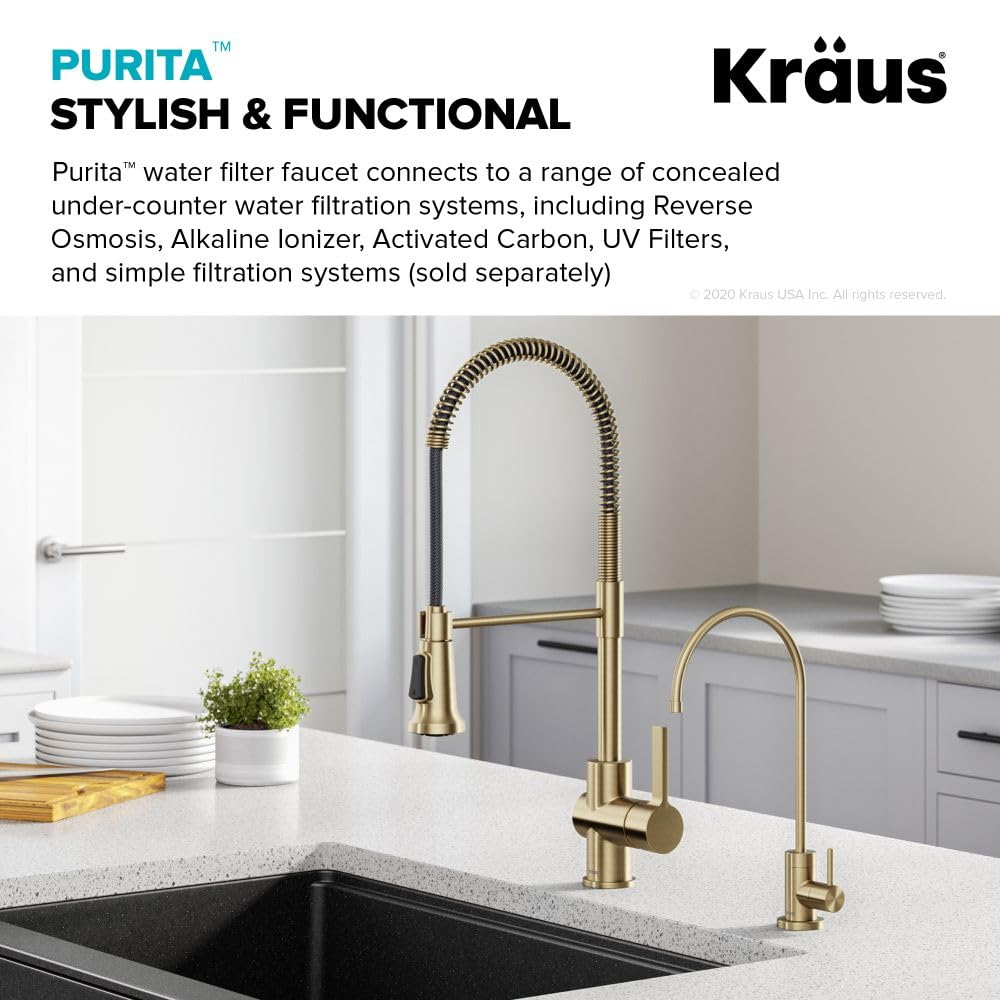 Purita 100% Lead (Spot-Free Antique Champagne Bronze / Filter Faucet)