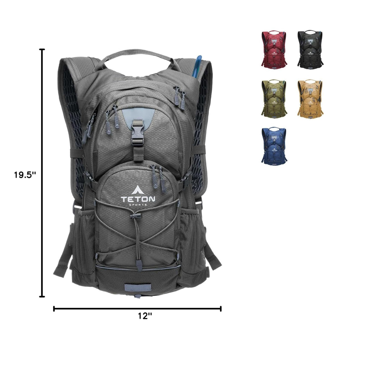 Teton Oasis Hydration Backpack (22 Liters / Gunmetal)