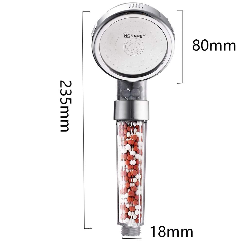 Shower Head with Hose (White Filter Shower Head + Hose + Holder)